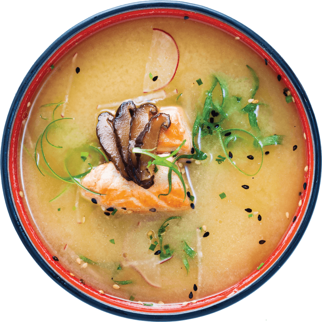 Miso lõhe ja seentega